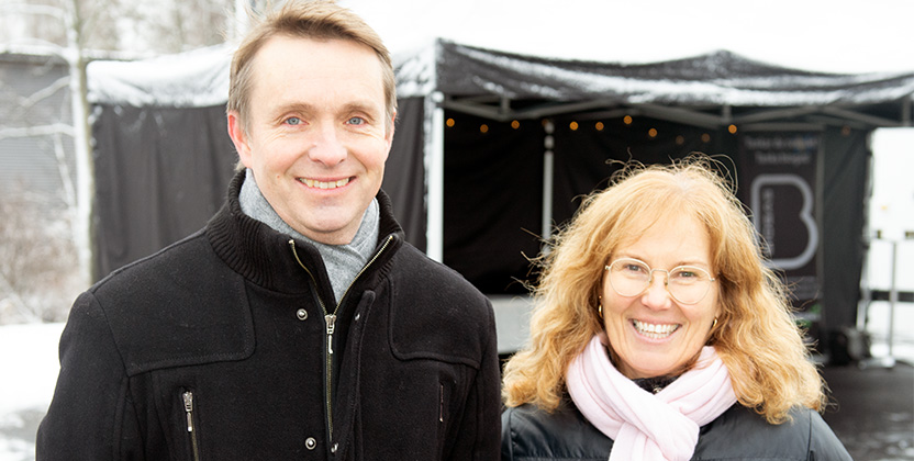 Annsofie Sarenäs och Fredrik Skaghammar på bygg- och miljöförvaltningen